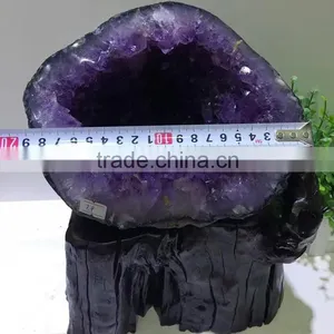 7.9kg Natural Uruguay Amethyst Geodes Purple Quartz Crystal Cluster for Gift thumbnail-5