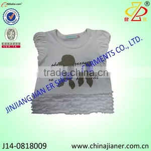 Hot Sale 100%cotton Girl Tshirt High Quality Kids Clothes China Supplier thumbnail-1