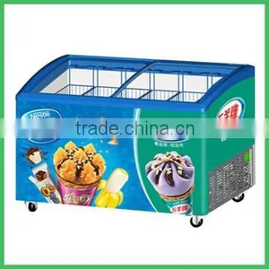 Curved Sliding Glass Door Chest Freezer thumbnail-2