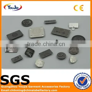 Custom Excellent Quality Fashion Metal Clothing Tags for Handbags thumbnail-1