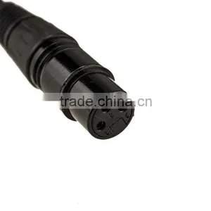 New 3pin XLR FEMALE Jack to Dual 2 MALE Plug Y SPLITTER Cable Adaptor 1 ft Cord thumbnail-4