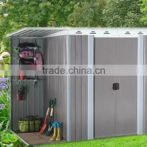 6*6 FT Easy for Install Front Extra Steel Frame Garden Metal Sheds & Storage thumbnail-1