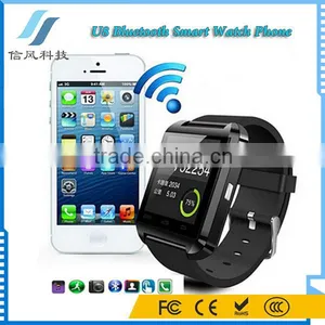 U8 Bluetooth Smart Watch Phone 3G Wifi for Samsung for IPhone for HTC Android IOS Black thumbnail-2