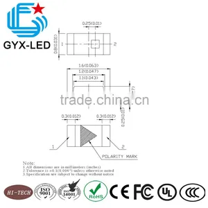 Led Smd Lights White Color 0603 1608 SMD LED thumbnail-2