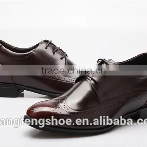 Patent Leather Men Shoes / Retro Brogue Carved Formal Dress Shoes thumbnail-4