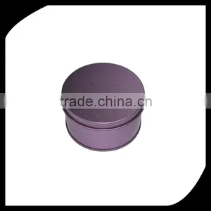 Round Purple Tin Box/Custom Colors Tin Boxes thumbnail-1