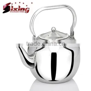 Stainless Steel Arab Kettle With Steel Handle thumbnail-1