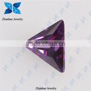 Amethyst Triangle Ladies Artificial Stone Jewellery thumbnail-1