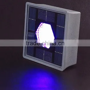 Waterproof ABS+Glass Fibre Led Solar Paver Underground Light thumbnail-5