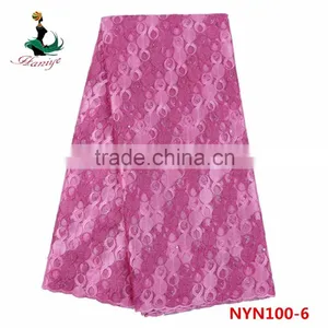NYN100 Softable Tulle Lace for Party French Lace Fabric Jacquard African Net Lace Fabric thumbnail-2