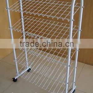 White Chrome Shoe Display Stand thumbnail-1