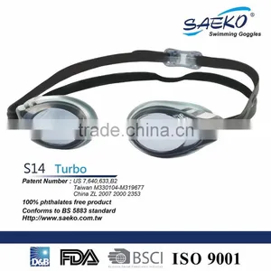 Racing - Soft Eye Seal Anti-Fog Reduce Water Resistance Racing Swimming Goggles thumbnail-3
