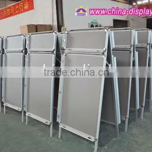 Outdoor Portable Moving Kiosk Billboard Poster Stand Double Sided thumbnail-4