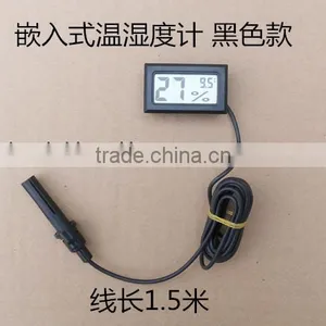 Mini Shape Accurate LCD Digital Hygrometer Thermometer With OEM Length Sensor Probe thumbnail-2