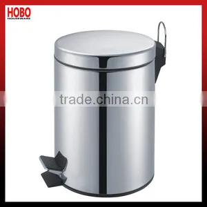 Round Shape Stainless Steel Dust Bin thumbnail-1