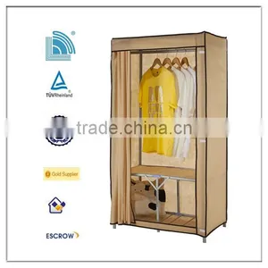 Portable Folding Plastic Wardrobe thumbnail-1