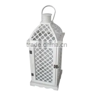 Good Looking Set of 2 Wooden Lanterns thumbnail-2