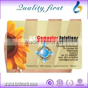 Matt Laminated PVC Transparent Visiting Card thumbnail-1
