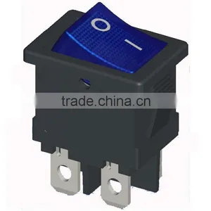 4 Pin Rocker Switch Blue Light thumbnail-1