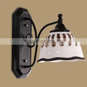 European Style Metal Interior Decoration Glass Wall Lamp thumbnail-2