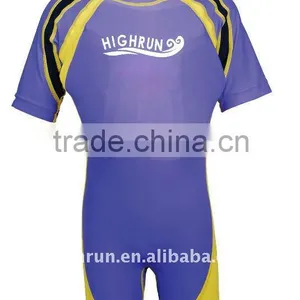 (Hot Selling)Kids Purple Lycra Float Swimming Suit thumbnail-1