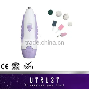 Supplier ABS Plastic Automatic Beauty Heart Shaped Manicure Set thumbnail-1