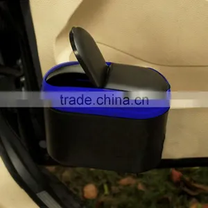 Mini Home Car Auto Trash Can Garbage Dust Holder Box Car Organizer Used In Car Home Office thumbnail-6