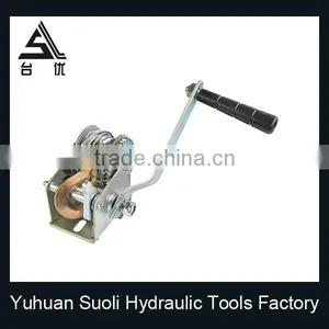 Manufacturing 1200lbs Galvanized Mechanical Pickup Winch With Wire Rope thumbnail-3