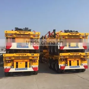 Frame Chassis Manufacturer 3 Axles 40ft Skeleton Trailer/skeletal Container Semi Trailer for Sale thumbnail-5