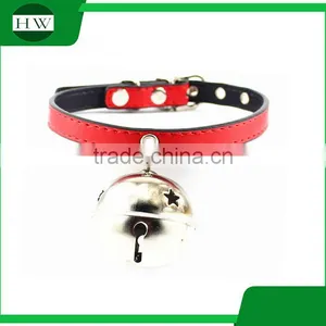 Wholesale Free Sample Leather Dog Collar Bulk With Bell With Low MOQ Promotionla Gifts thumbnail-2