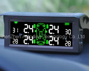 vchecker Солнечная беспроводная система T501 контроля давления воздуха в шинах автомобиля TPMS + 4 внутренних датчика thumbnail-5