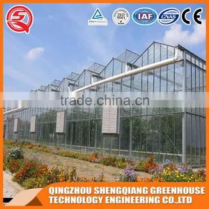 Agriculture Hollow Tempered Glass Greenhouse Dirp Irrigation for Sale thumbnail-1