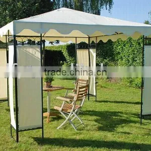 Luxury Patio Gazebo With Beautiful Curtains thumbnail-1