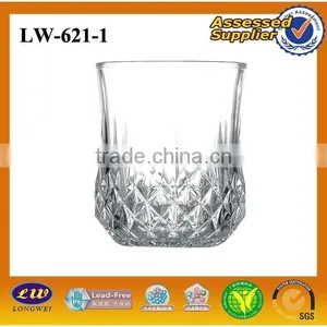 Machine Made Carved Glass Cup/diamond Glass Cup/cheap Glass Cup thumbnail-2