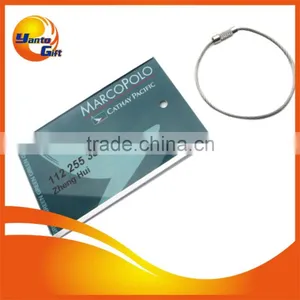 Promotional Full Logo Printing Card Insert Luggage Tag thumbnail-1