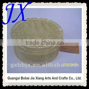 Gold and Silver Wire Wedding Decorative Gift Box thumbnail-1