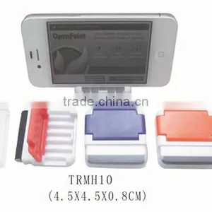 Mini Plastic Cell Phone Table Holder With Screen Cleaner thumbnail-1