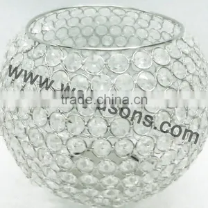 2015 FASHIONAL WEDDING CENTERPIECES HANGING CRYSTAL VOTIVE DECORATIONS thumbnail-4