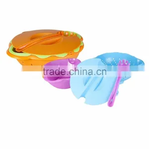 High Quality Food Grade Round Plastic Salad Bowl Set,4PCS Mixing Bowl thumbnail-1