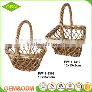 Custom Size Small Hanging Storage Wholesale Wicker Basket With Handle for Gift thumbnail-4