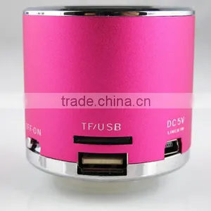 Mini Aluminum Alloy Vibration Loudspeaker Portable Mini Speaker With fm Radio Usb Charger thumbnail-3