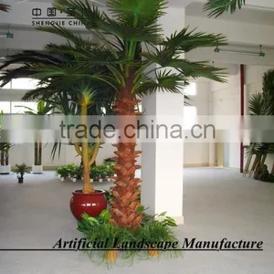 Tall Artificial Trees Artificial Fan Palm Trees Make in China With Cheap Price Palm Tree for OUTDOOR Decoration thumbnail-3