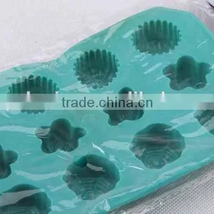 Rectangular Flower Design Silicone Ice Cube Mold/ Ice Cube Tray thumbnail-2