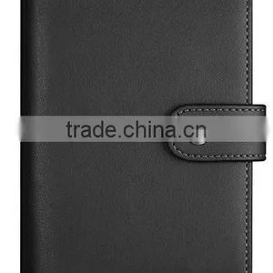 Customized Personalized Black Grain Leather Passport Holder With Card Slot thumbnail-2