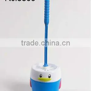 New Design PP Material Toilet Brush Plastic Cleaning Brush Sets With Holder thumbnail-3