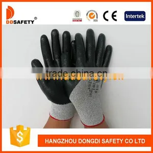 DDSAFETY Gold Supplier China Black Nitrile 3/4 Coated On Palm thumbnail-3