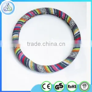 China Flax Car Steering Wheel Cover Wholesale thumbnail-2