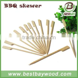 Factory Direct Sell Flag Shape Bamboo Paddle Skewer 15cm thumbnail-4