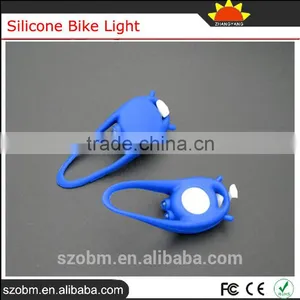 Blue Bicycle Headlight Silicone Bike Light For Safety Travel thumbnail-3