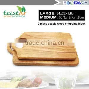 2017 The New 2 Piece Acacia Wood Chopping Board thumbnail-1